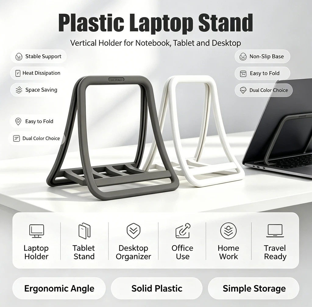 Desk Setup Macbook - Pionowy stojak na laptopa, uchwyt na