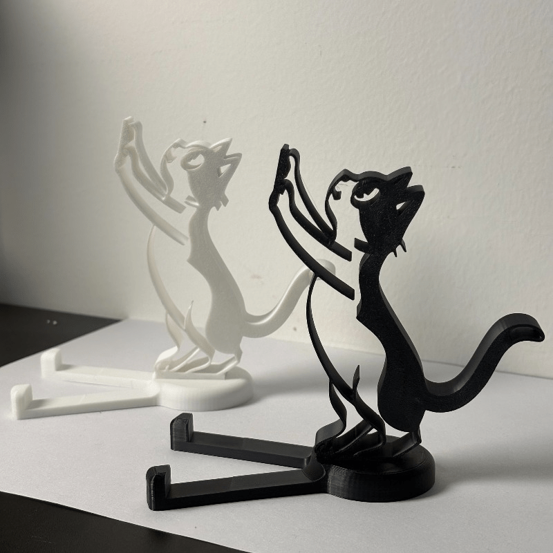 Desk Setup Stand - Abstrakcyjny, minimalistyczny stojak na telefon w