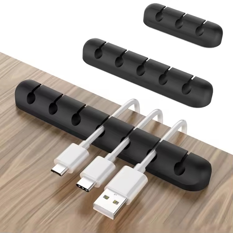 Desk Setup Computer - Organizer na kable do myszy i