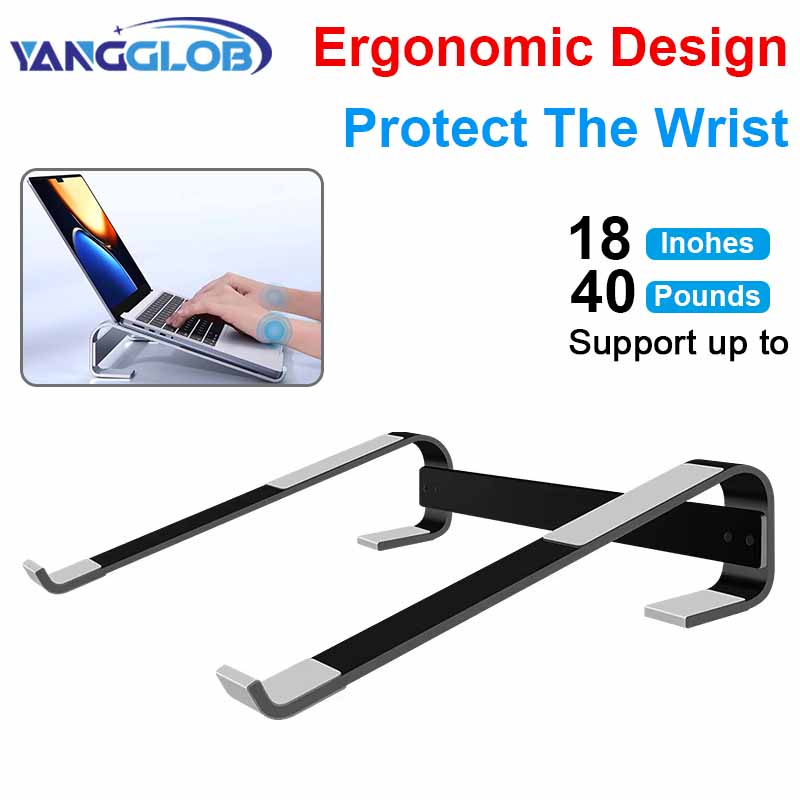 Desk Setup Macbook - Aluminiowa podstawka chłodząca pod laptopa, podwyższająca,