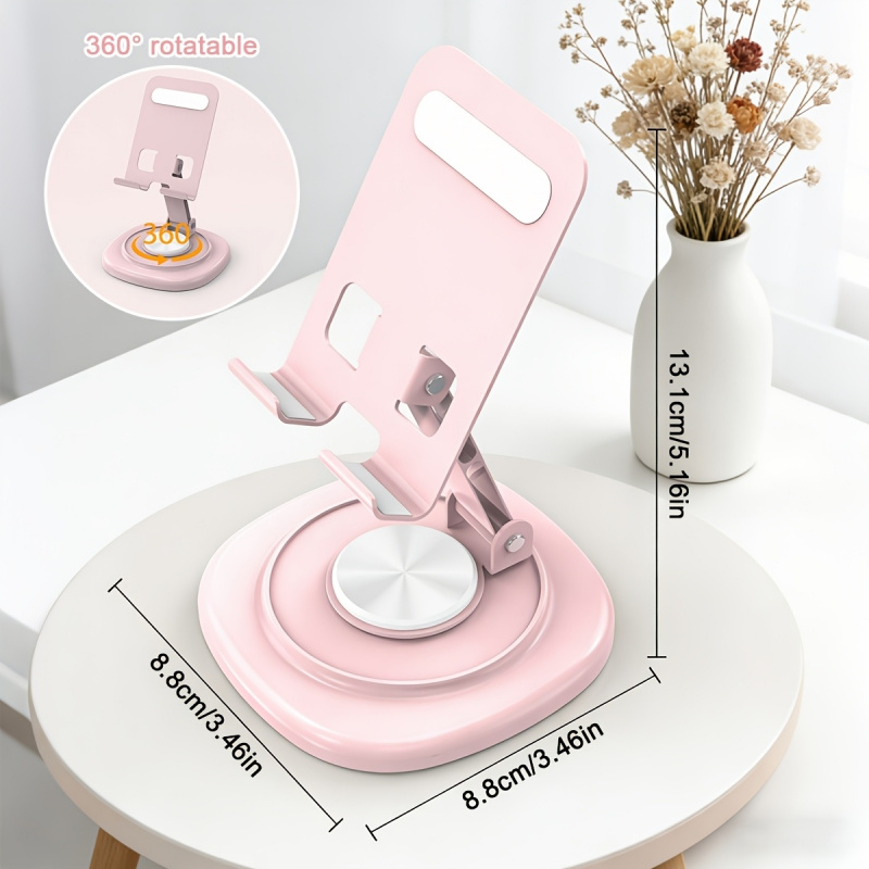 Desk Setup Stand - Metalowy obrotowy stojak na telefon/tablet Macaron