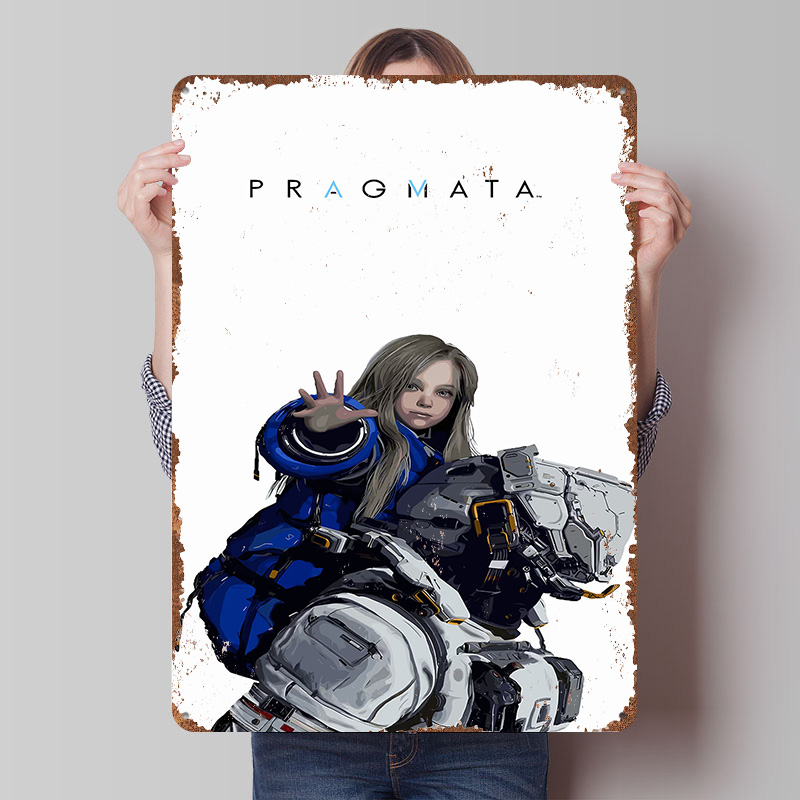 Desk Setup Poster - Metalowy plakat z postaciami z gry