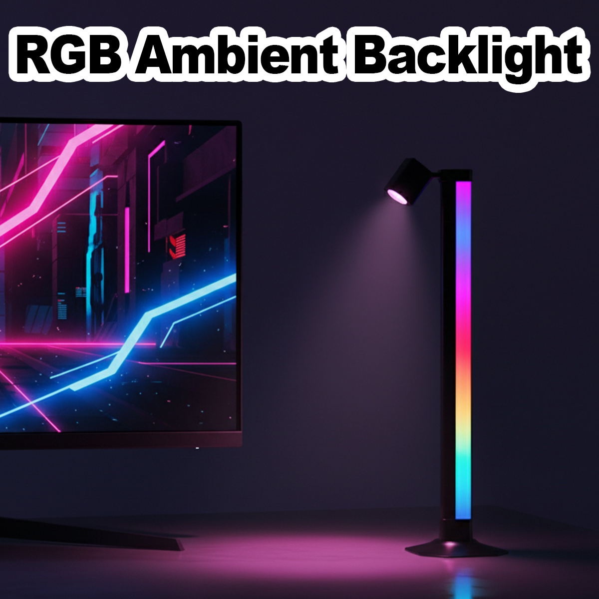Desk Setup Tv - Inteligentna listwa świetlna LED RGB z