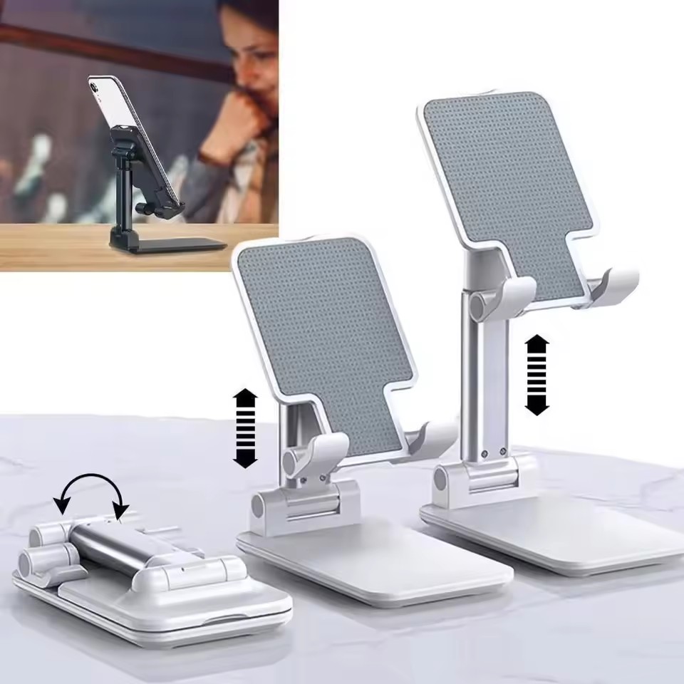 Desk Setup Equipment - Wysokiej jakości składany uchwyt na tablet/telefon