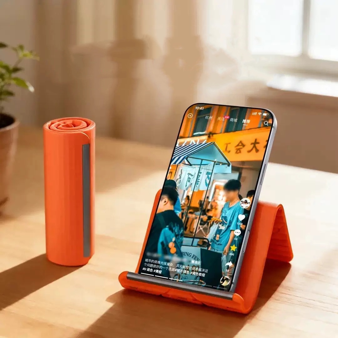 Desk Setup Stand - Uniwersalny, przenośny silikonowy stojak na telefon,