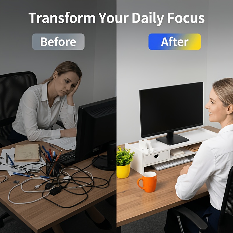 Minimalistyczna biała podstawk – Desk Setup Home Office recenzja i cena