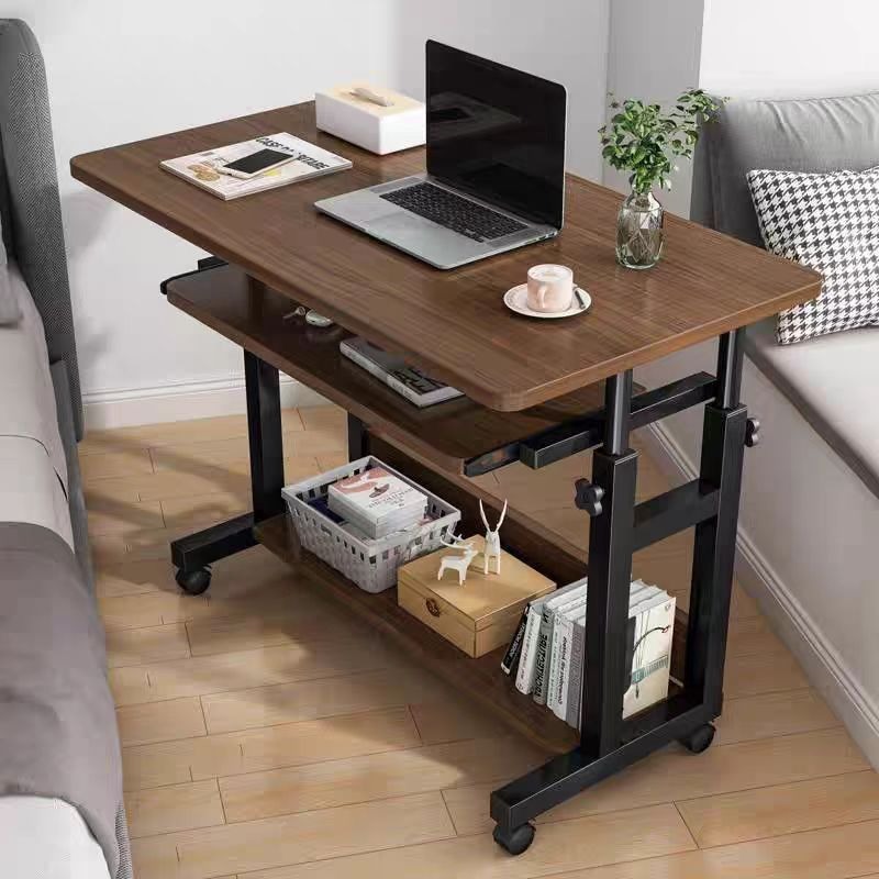Przenośny mały stolik, stolik  – Desk Setup Wood recenzja i cena