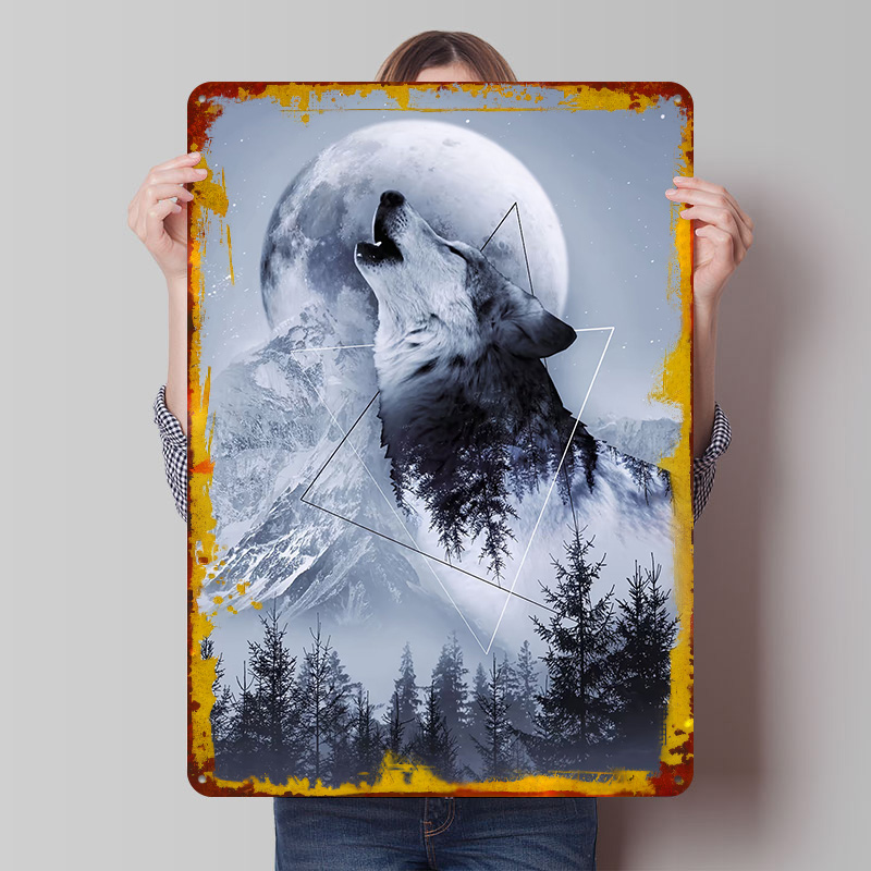Plakat Metalowy Howl z Wilkiem – Desk Setup Poster recenzja i cena