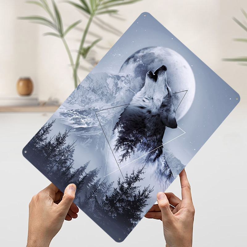 Plakat Metalowy Howl z Wilkiem – Desk Setup Poster recenzja i cena