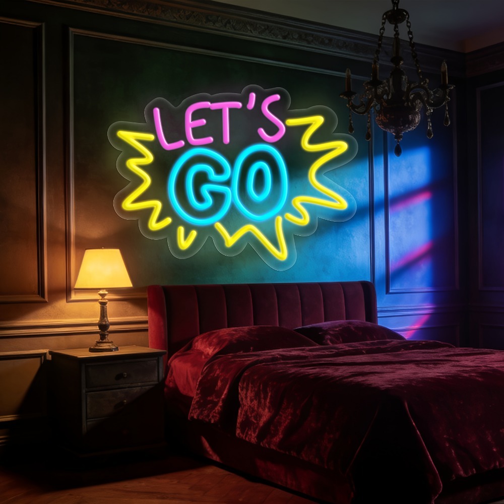LET'S GO Wielokolorowy Neonowy – Desk Setup Inspiration recenzja i cena