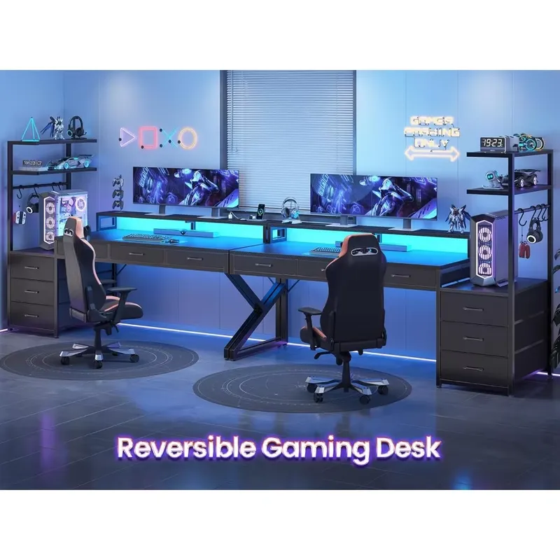 Biurko gamingowe 55 cali z 6 s – Desk Setup Corner recenzja i cena
