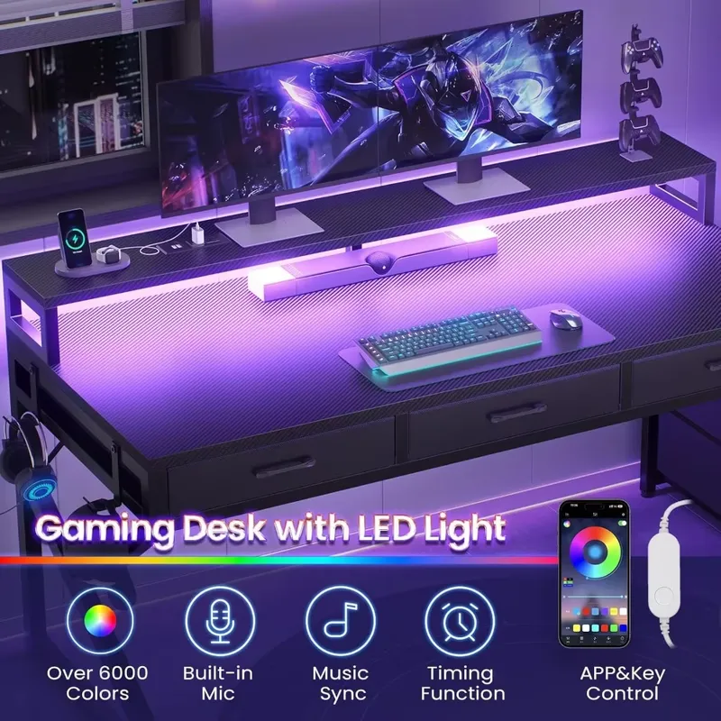 Biurko gamingowe 55 cali z 6 s – Desk Setup Corner recenzja i cena