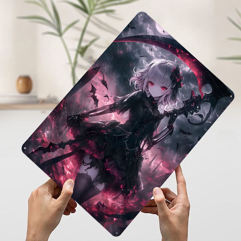 Plakat Demon Grim Reaper Girl, – Desk Setup Poster recenzja i cena
