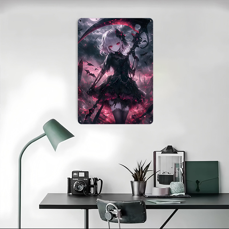 Plakat Demon Grim Reaper Girl, – Desk Setup Poster recenzja i cena
