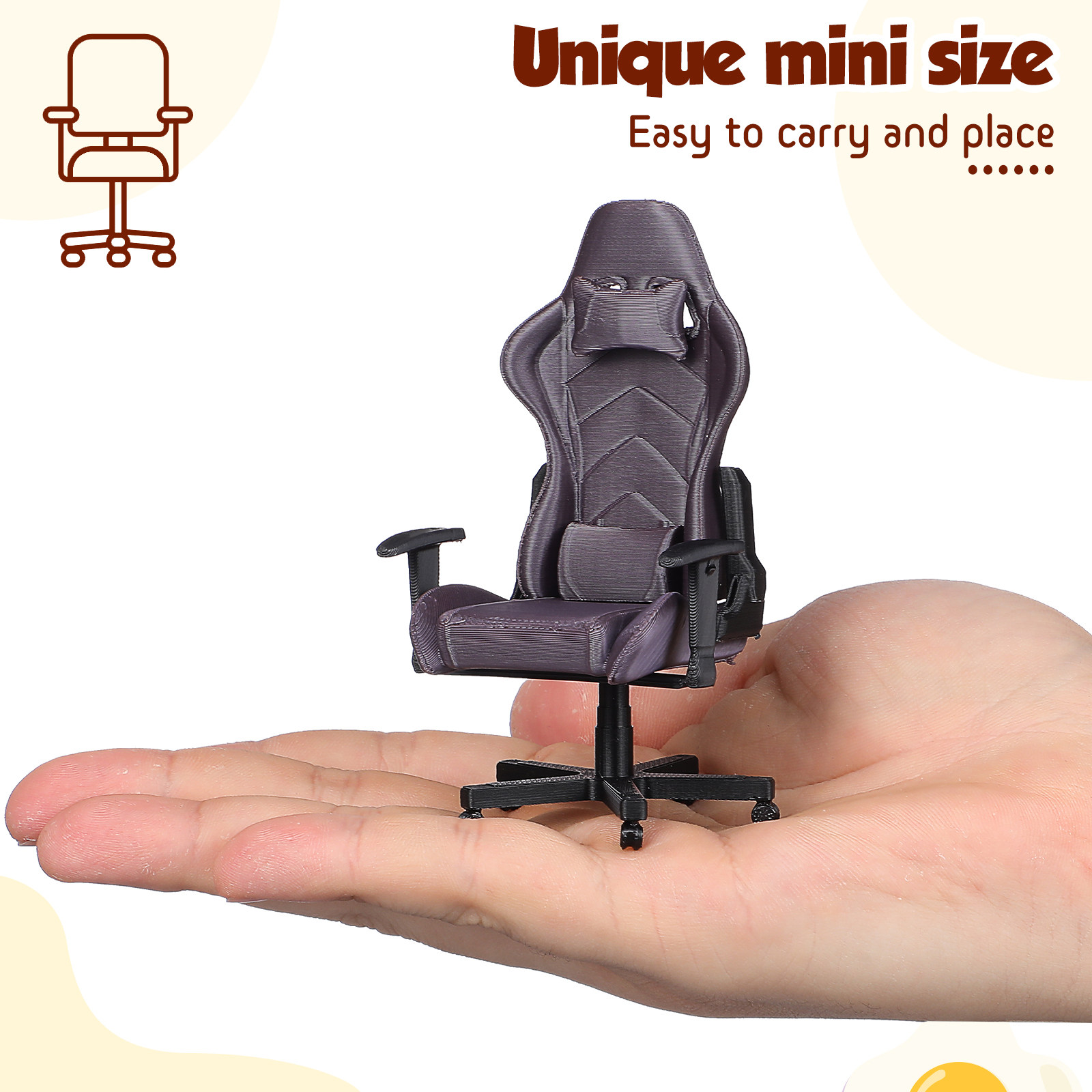 Miniaturowe krzesło gamingowe  – Desk Setup Computer recenzja i cena