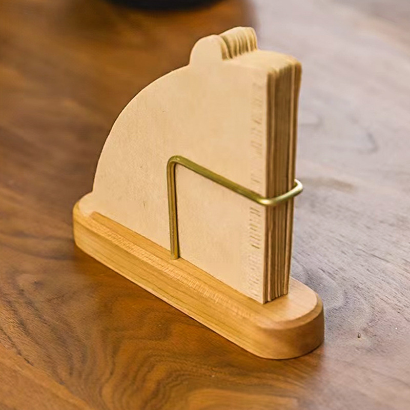 Uchwyt na filtry do kawy, stoj – Desk Setup Wood recenzja i cena