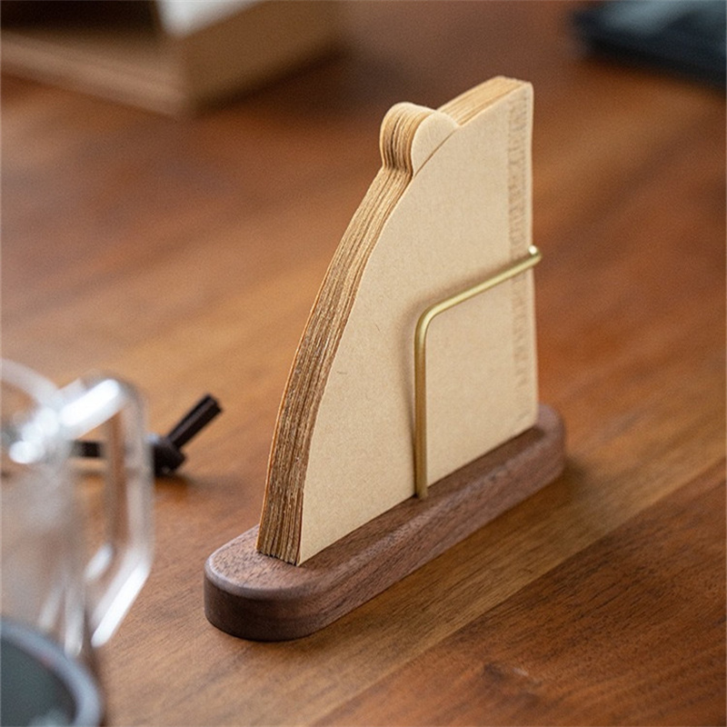 Uchwyt na filtry do kawy, stoj – Desk Setup Wood recenzja i cena