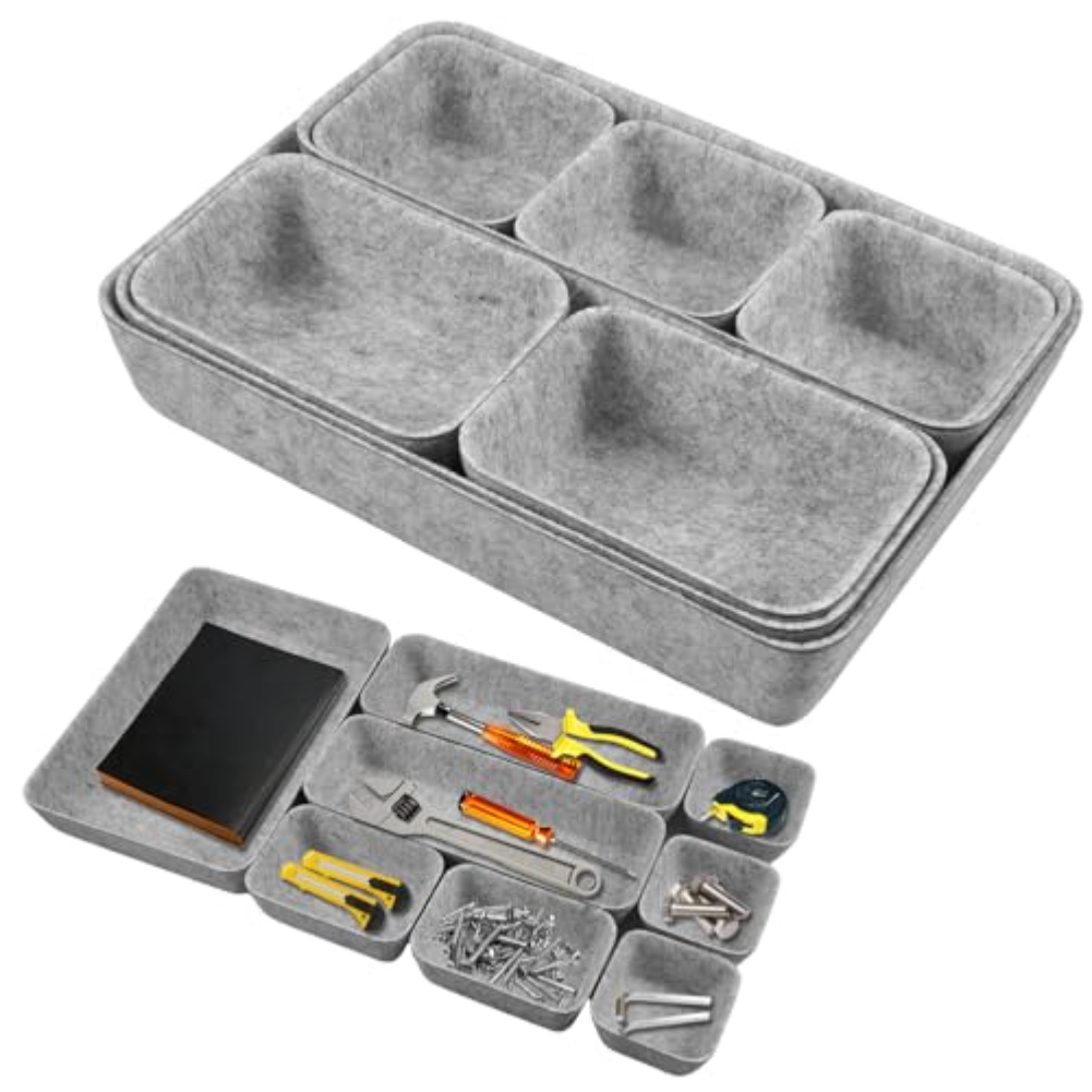 8 szt./zestaw Filcowe Pudełka  – Desk Drawer Unit recenzja i cena