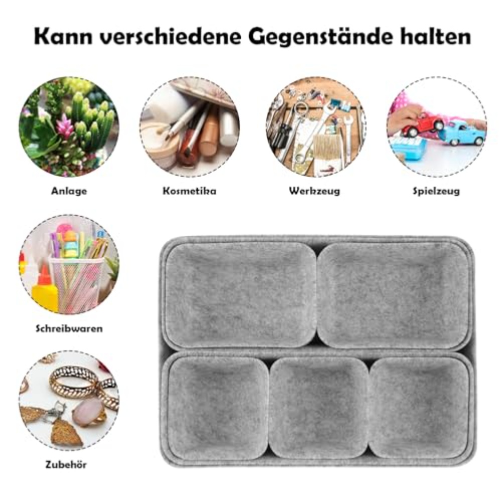 8 szt./zestaw Filcowe Pudełka  – Desk Drawer Unit recenzja i cena