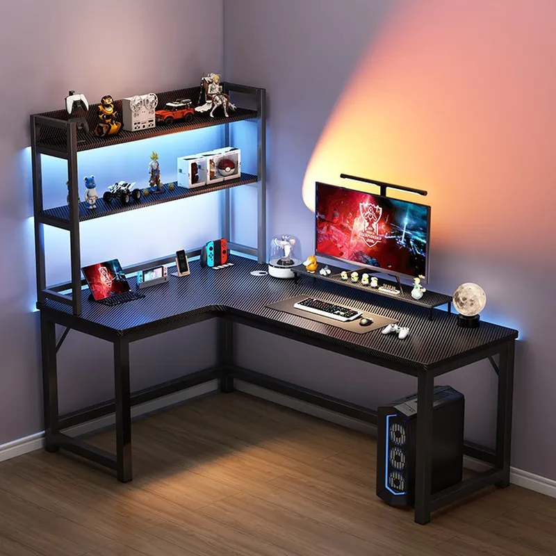 Narożny stół do gier z półką n – Desk Setup Corner recenzja i cena