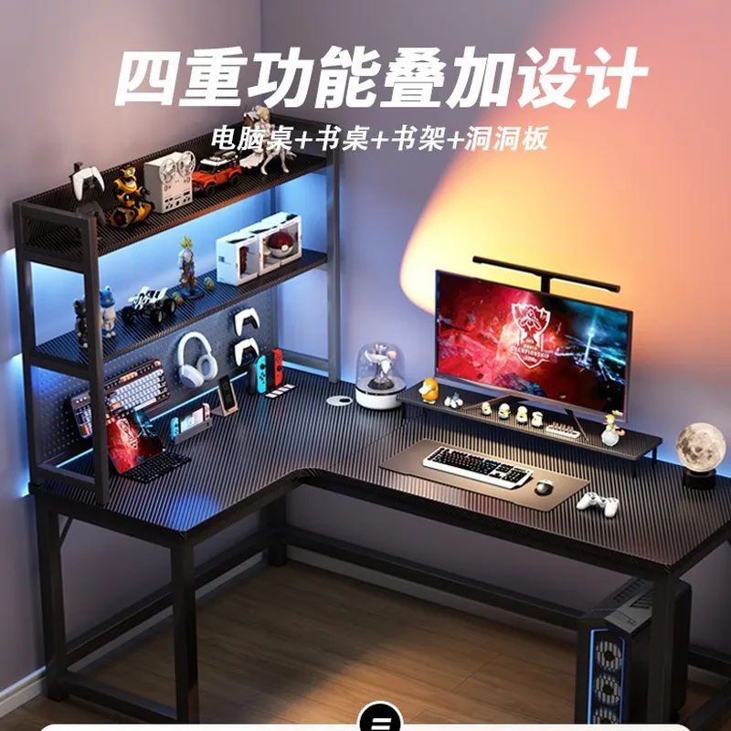 Narożny stół do gier z półką n – Desk Setup Corner recenzja i cena