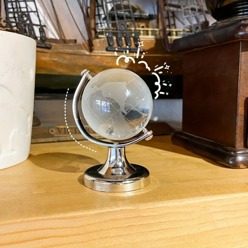 1 szt. Mini Kryształowy Globus – Desk Setup Home Office recenzja i cena