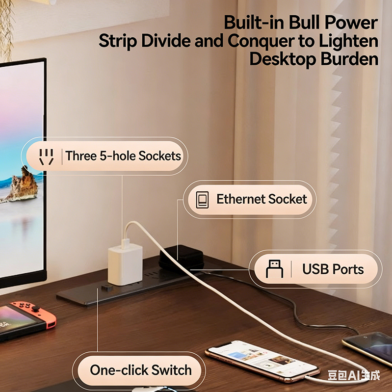 Nowoczesne elektryczne biurko  – Desk Setup Home Office recenzja i cena