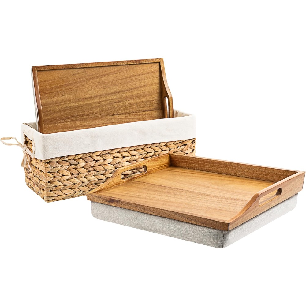 Zestaw 2 podstawek pod laptopa – Desk Setup Wood recenzja i cena