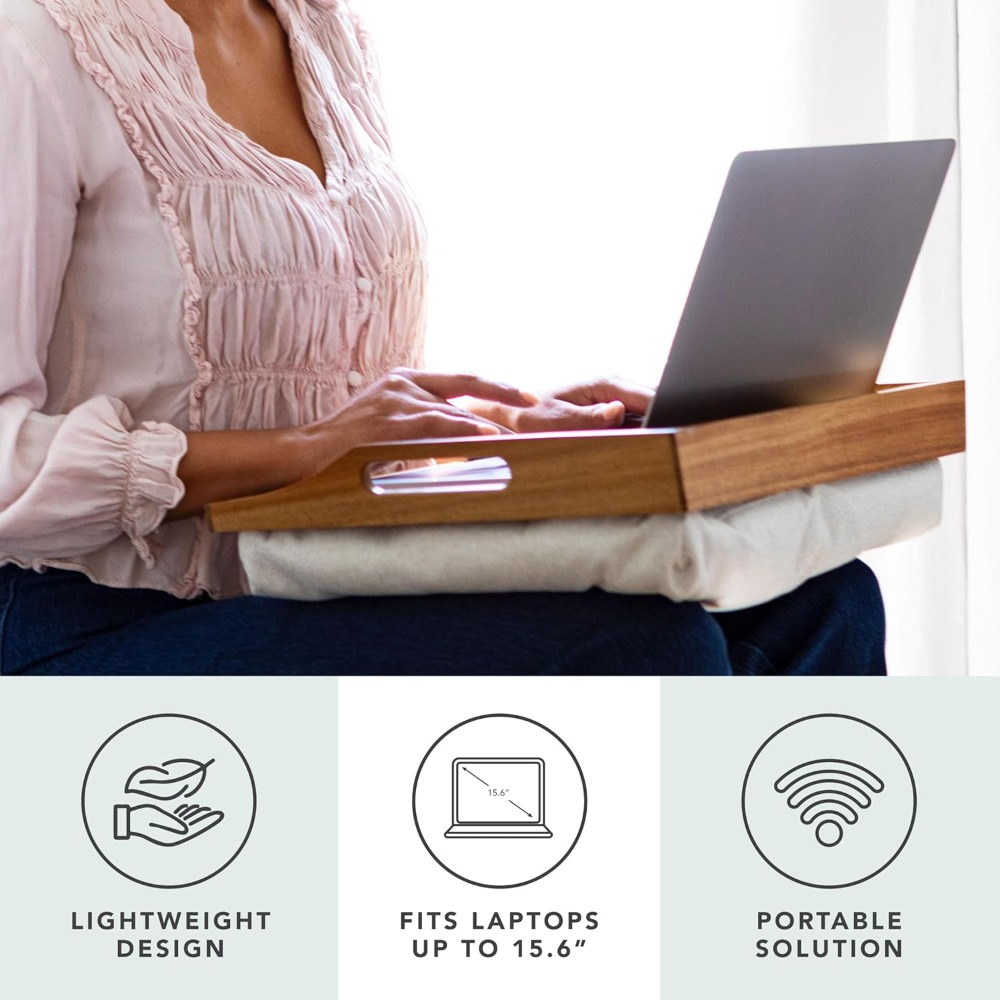 Zestaw 2 podstawek pod laptopa – Desk Setup Wood recenzja i cena