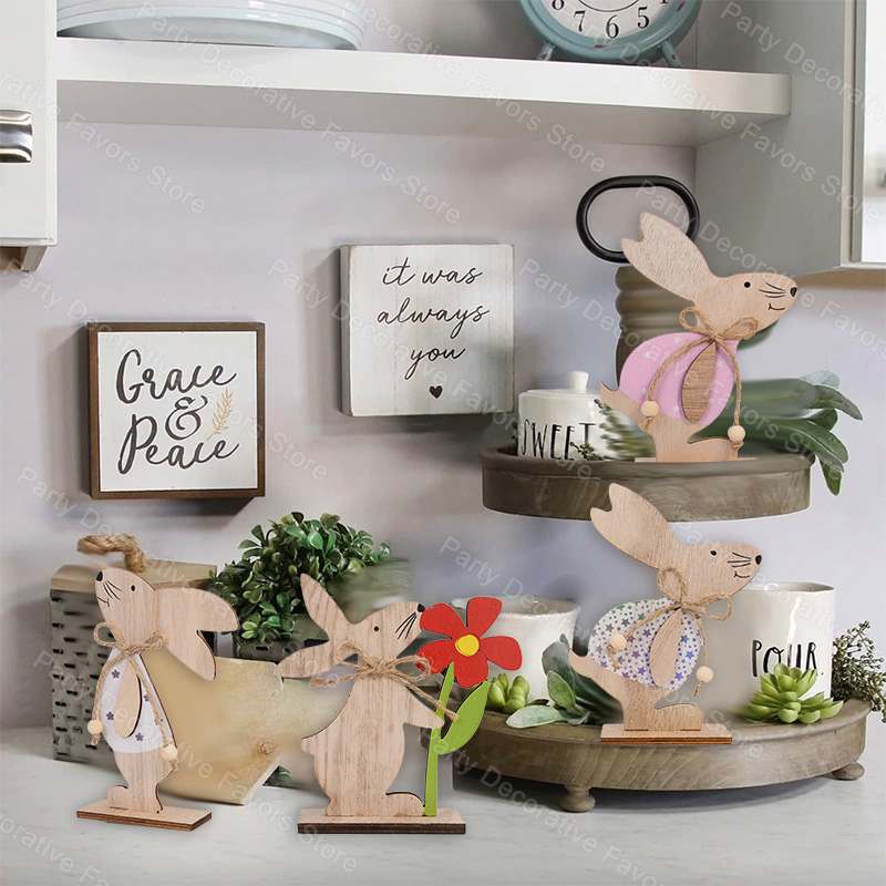 Wielkanocny drewniany królik o – Desk Setup Wood recenzja i cena