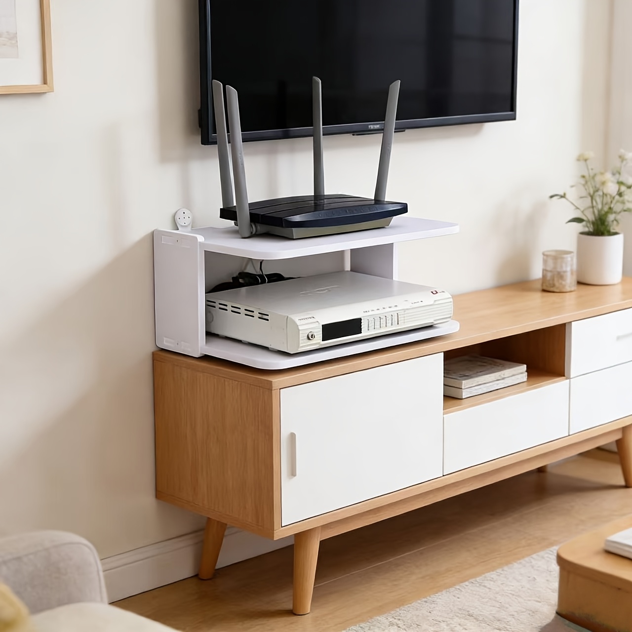 Półka ścienna na router i orga – Desk Setup Tv recenzja i cena