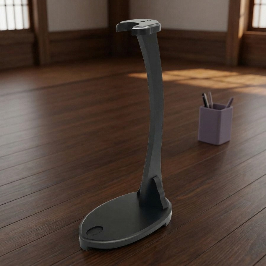 Pionowy stojak na katanę, półk – Desk Setup Wood recenzja i cena