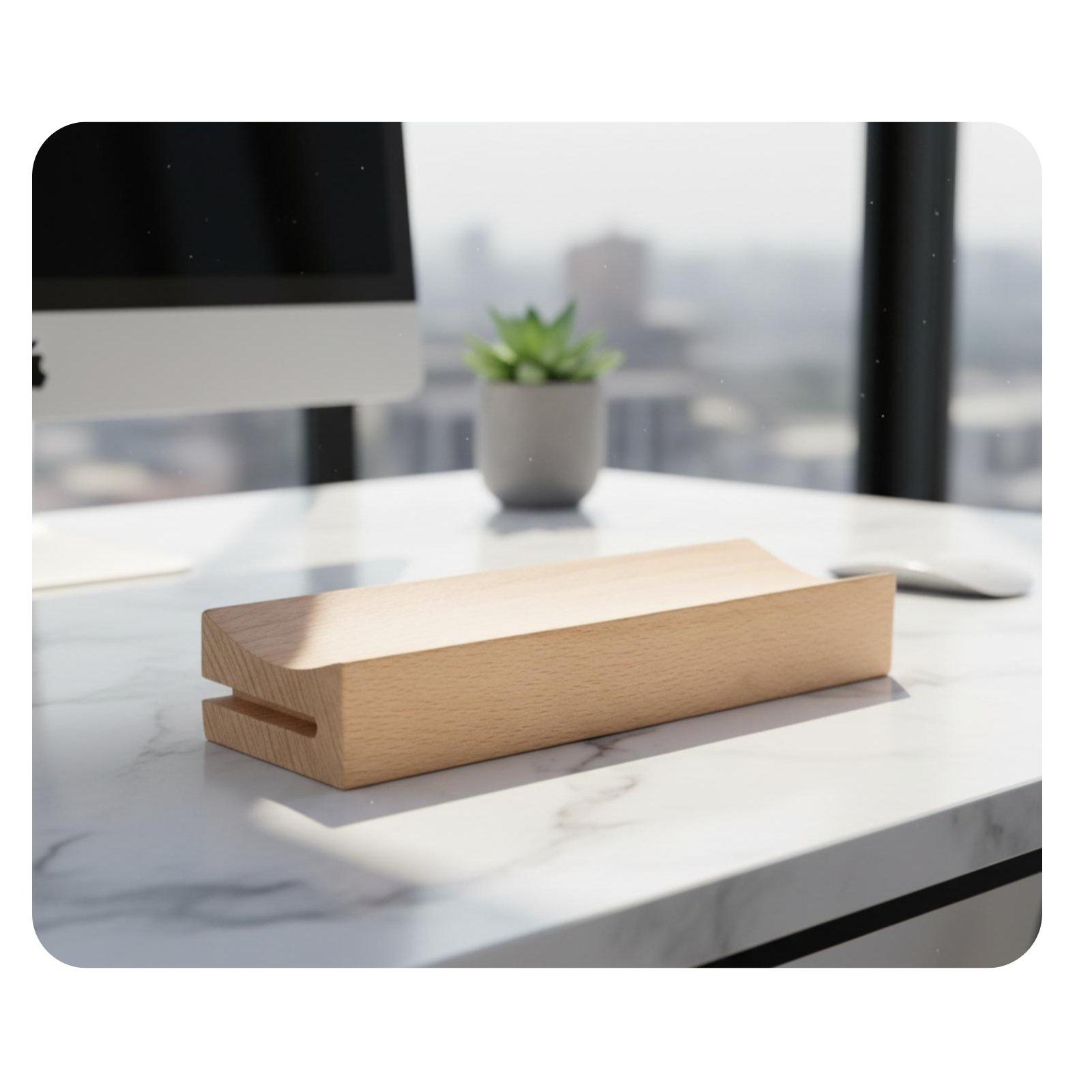 Drewniany stojak na kalendarz, – Desk Setup Wood recenzja i cena