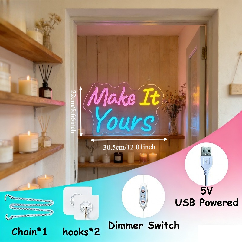 Zrób to swoim Neonowy Znak LED – Desk Setup Inspiration recenzja i cena
