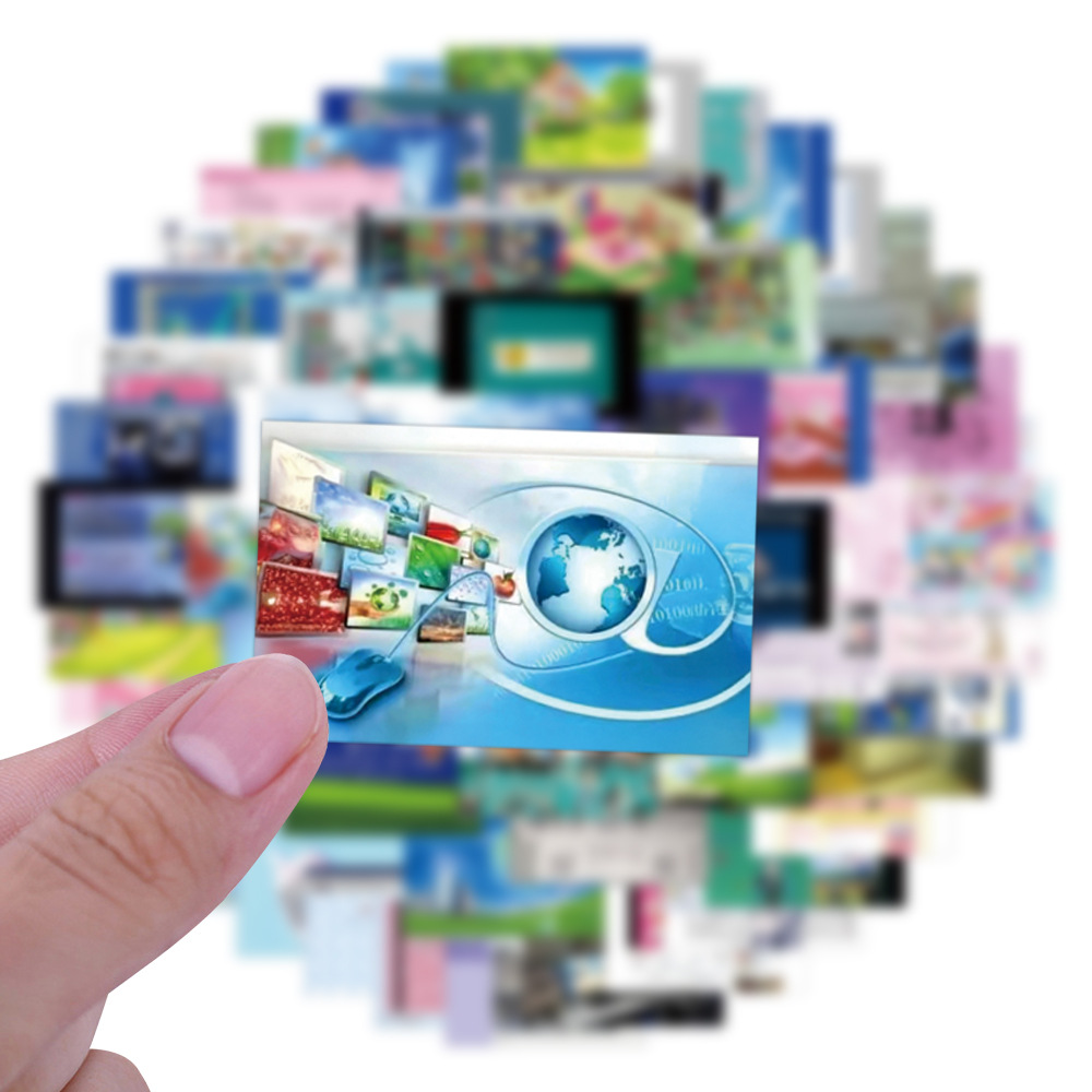 75 szt. Kreatywne naklejki Web – Desk Setup Poster recenzja i cena
