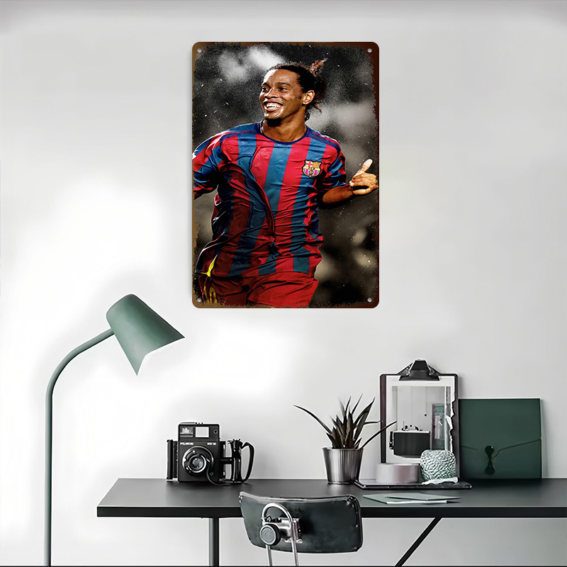 Ronaldinho Piłka Nożna Metalow – Desk Setup Poster recenzja i cena