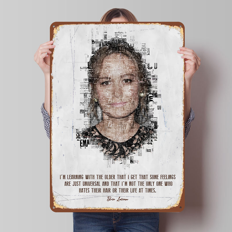 Plakat z cytatem Bri Larnson,  – Desk Setup Poster recenzja i cena