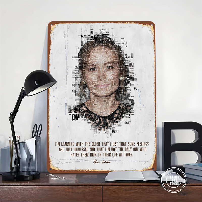 Plakat z cytatem Bri Larnson,  – Desk Setup Poster recenzja i cena
